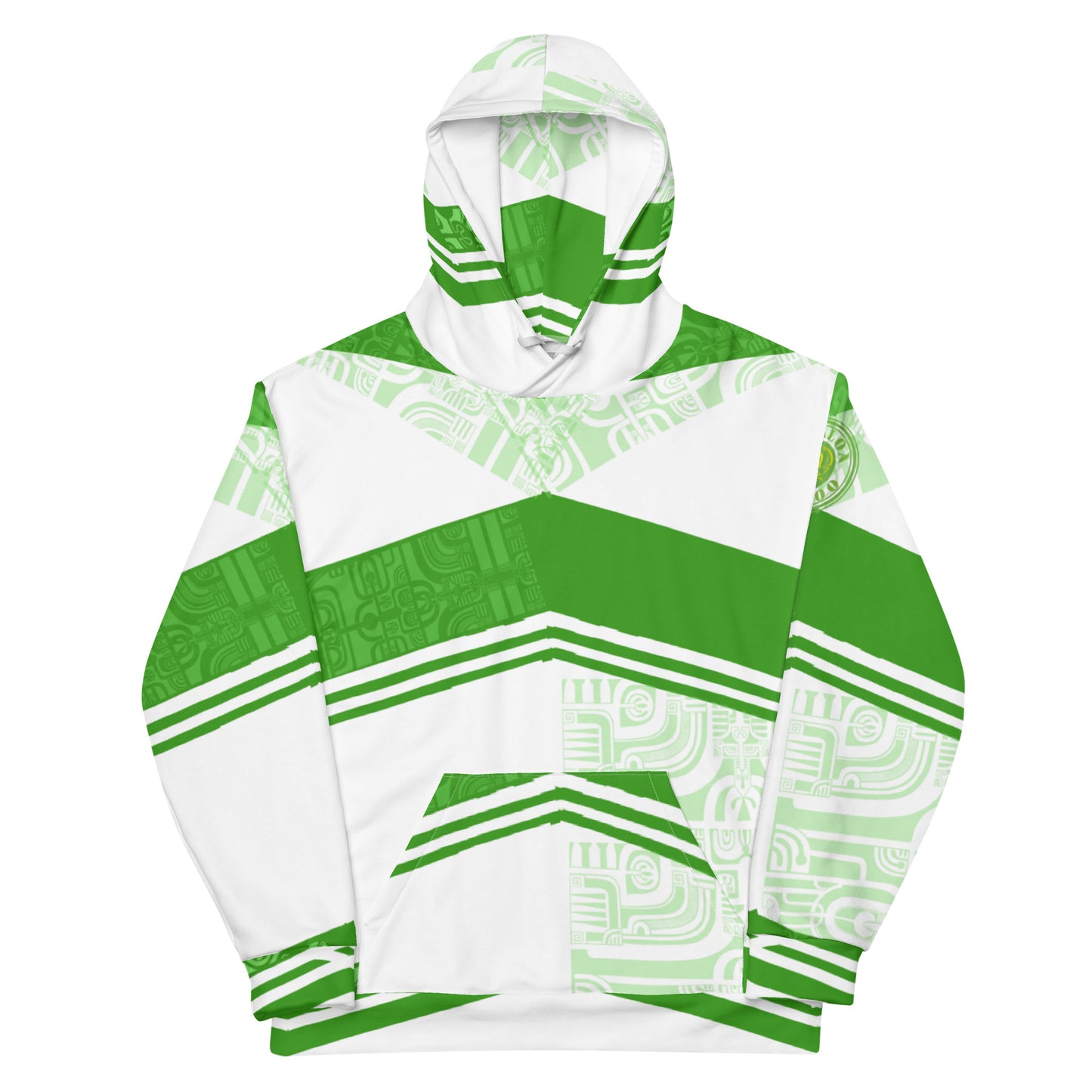 Polynesian Green Style Graphic Hoodie