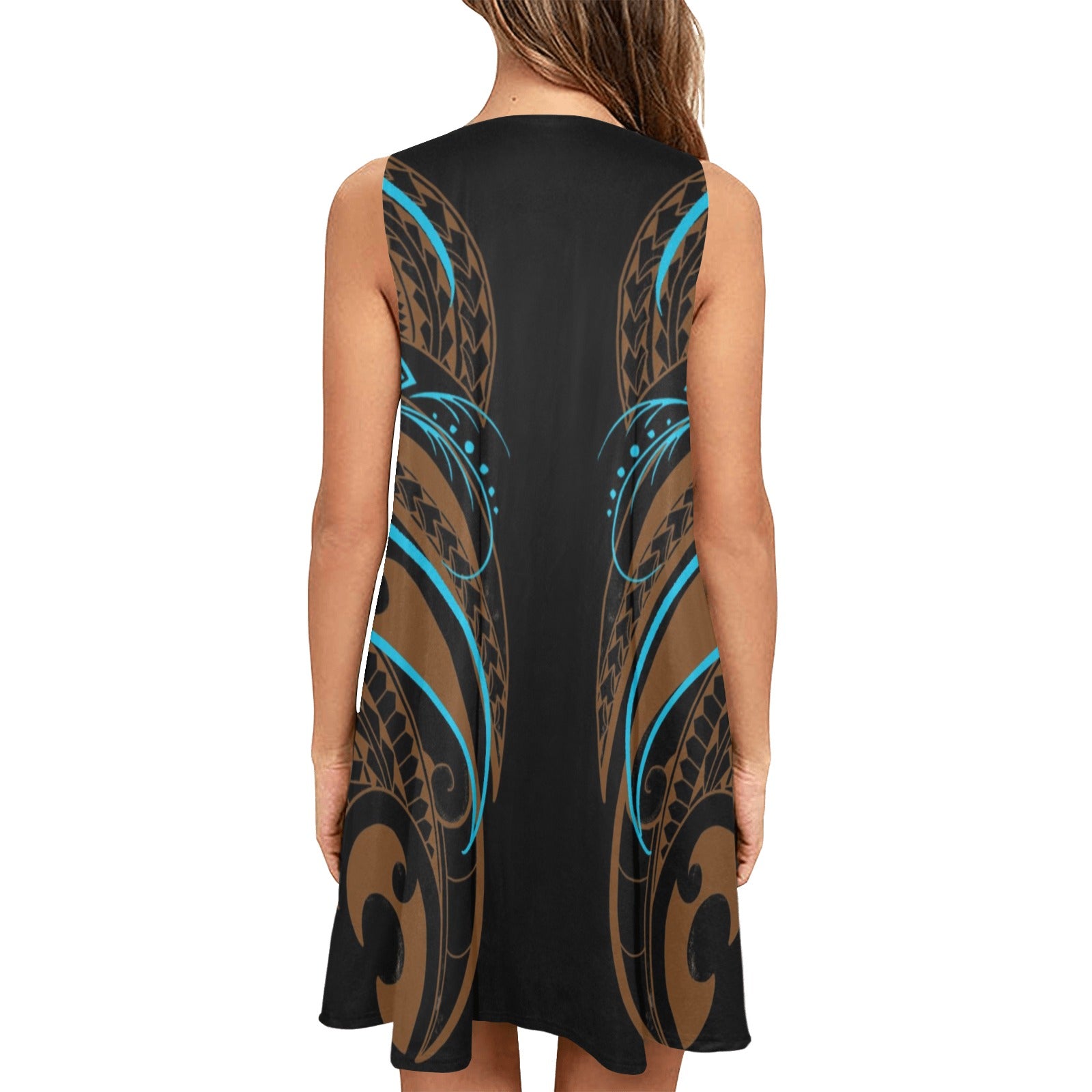 Te Mana Vahine Sleeveless A-Line Dress (D57)