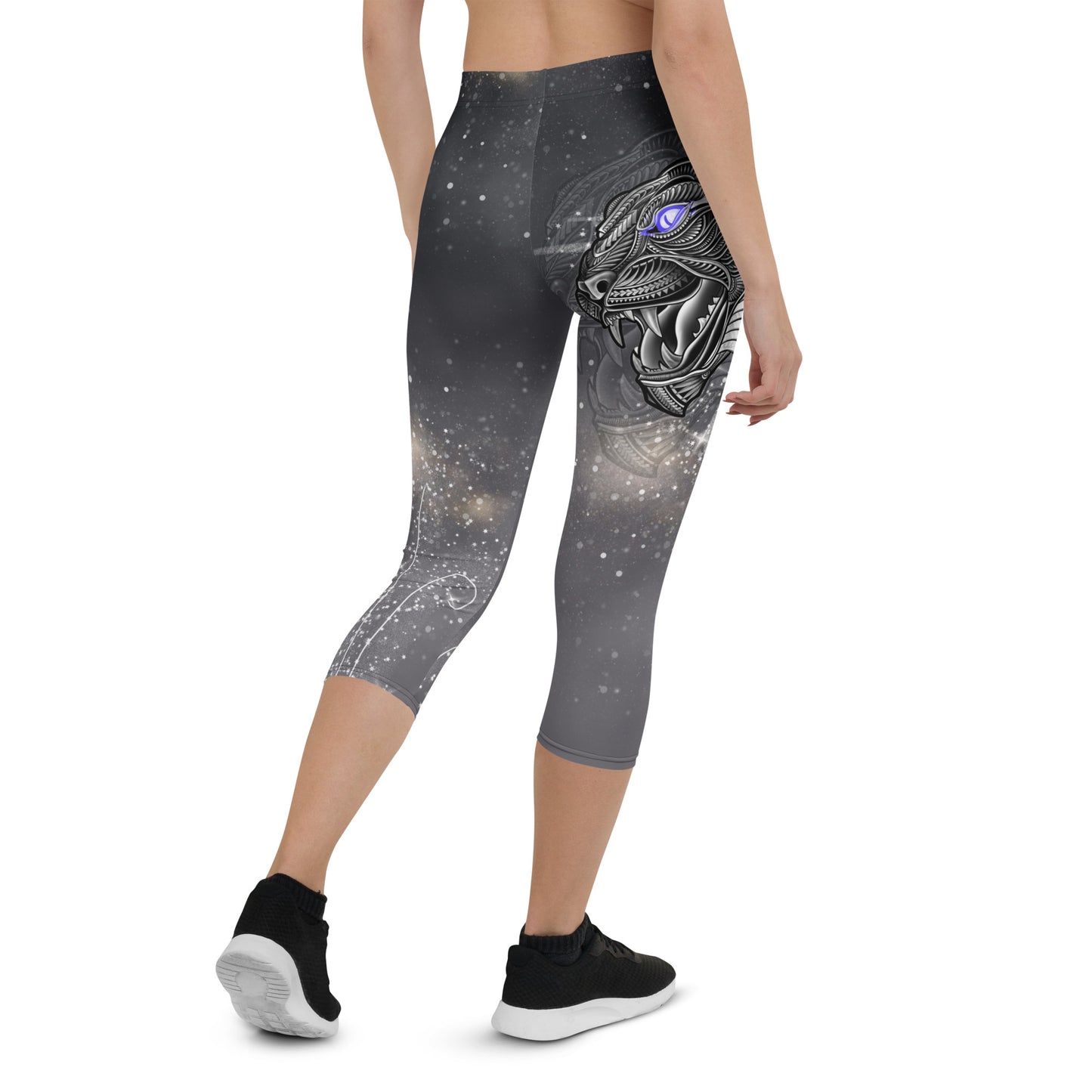 Tiger Print Capri Leggings