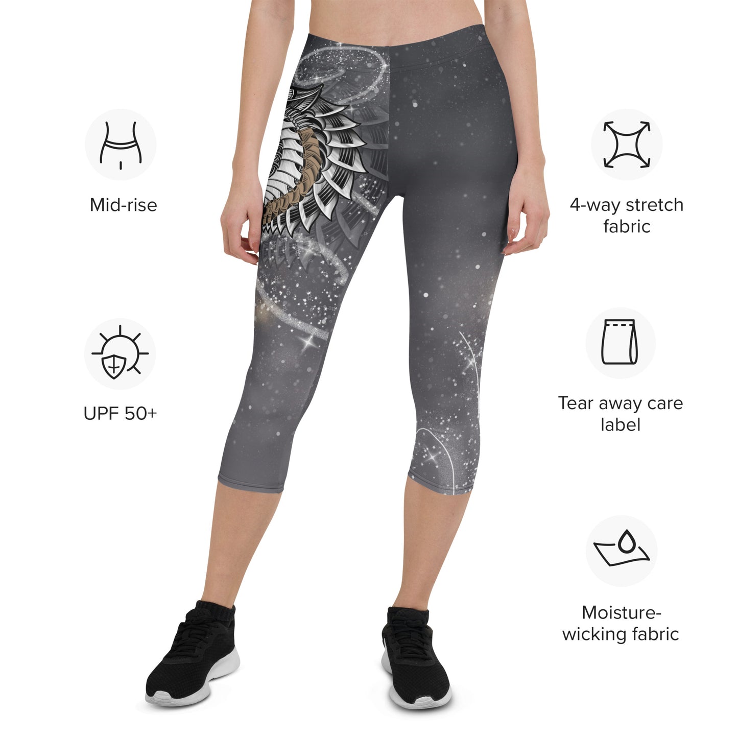 Tiger Print Capri Leggings