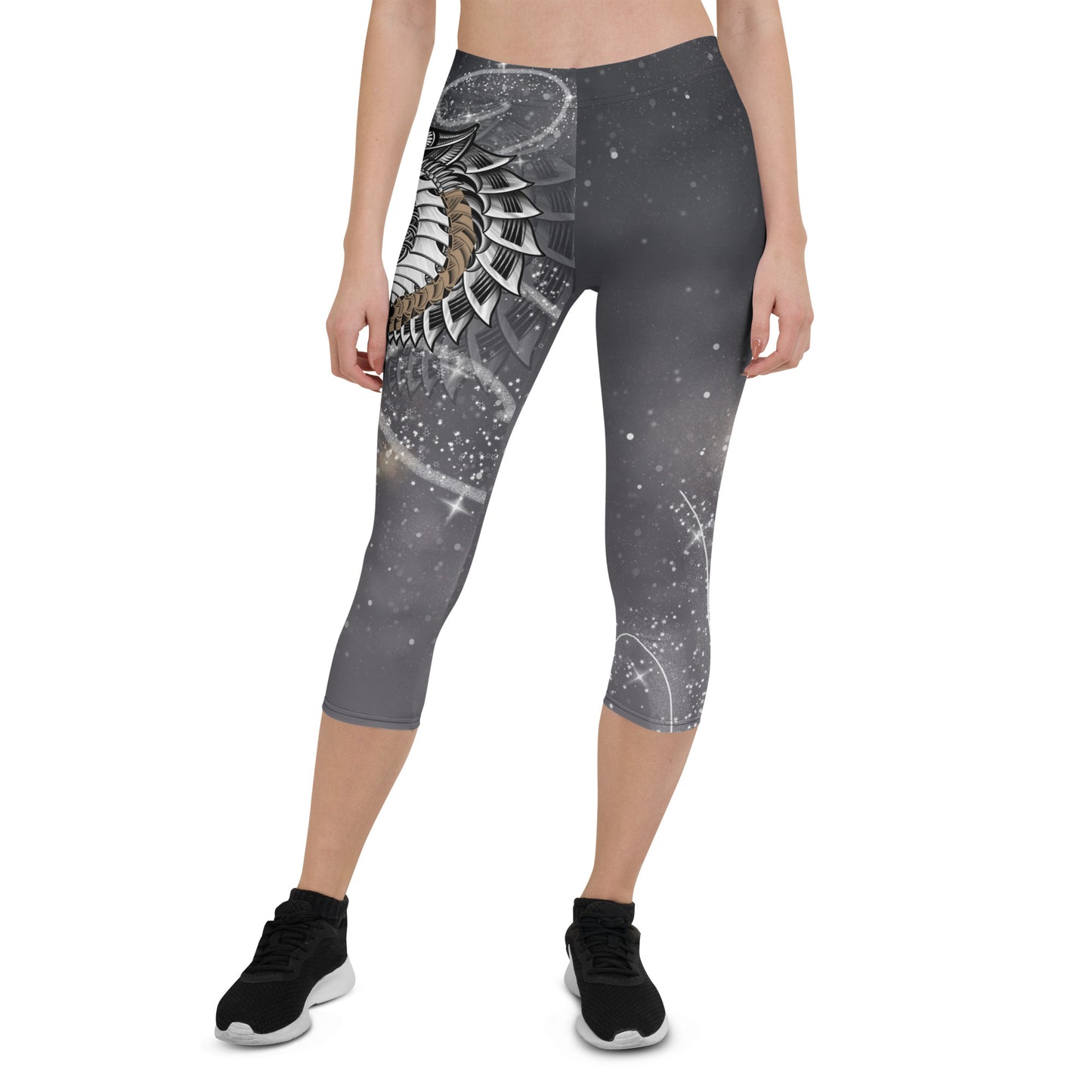 Tiger Print Capri Leggings