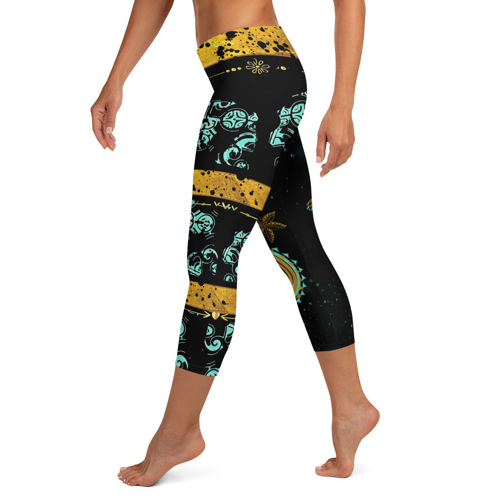 Pacific Eye Capri Leggings