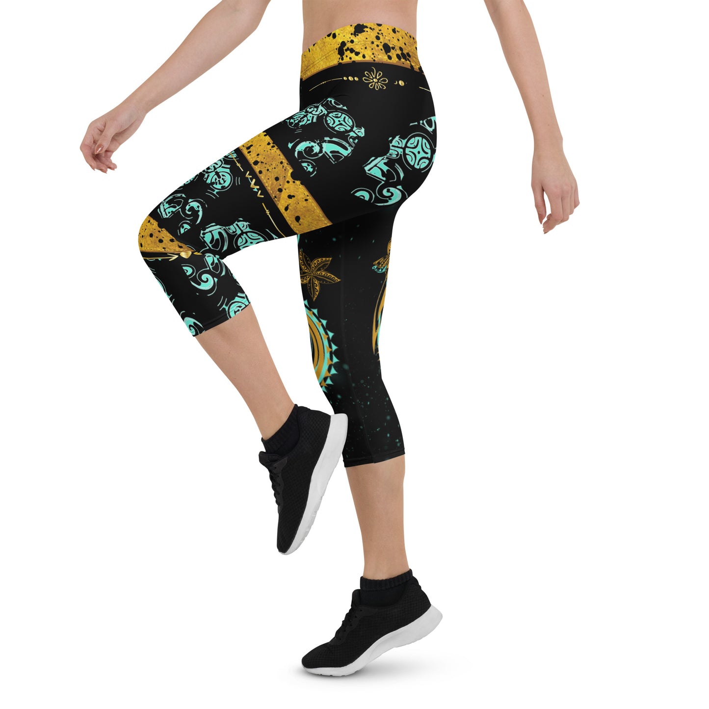 Pacific Eye Capri Leggings