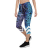 Polynesian Pattern Capri Leggings