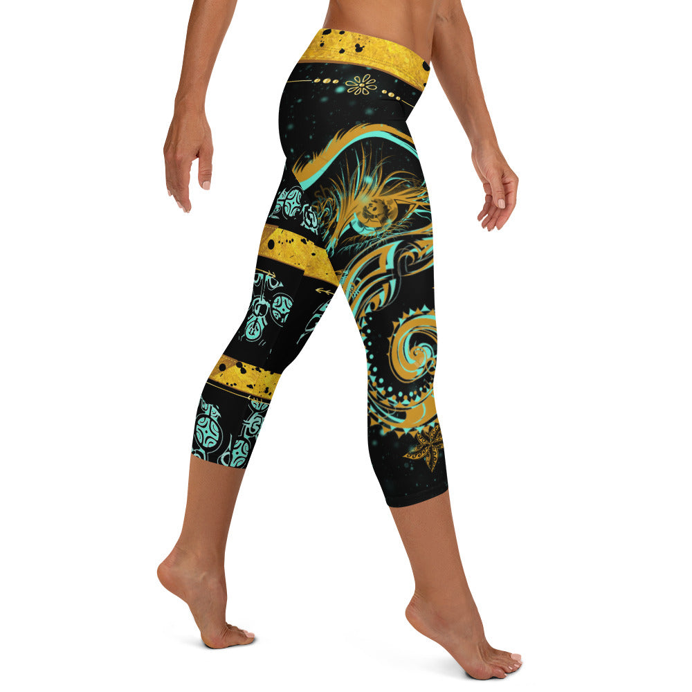 Pacific Eye Capri Leggings