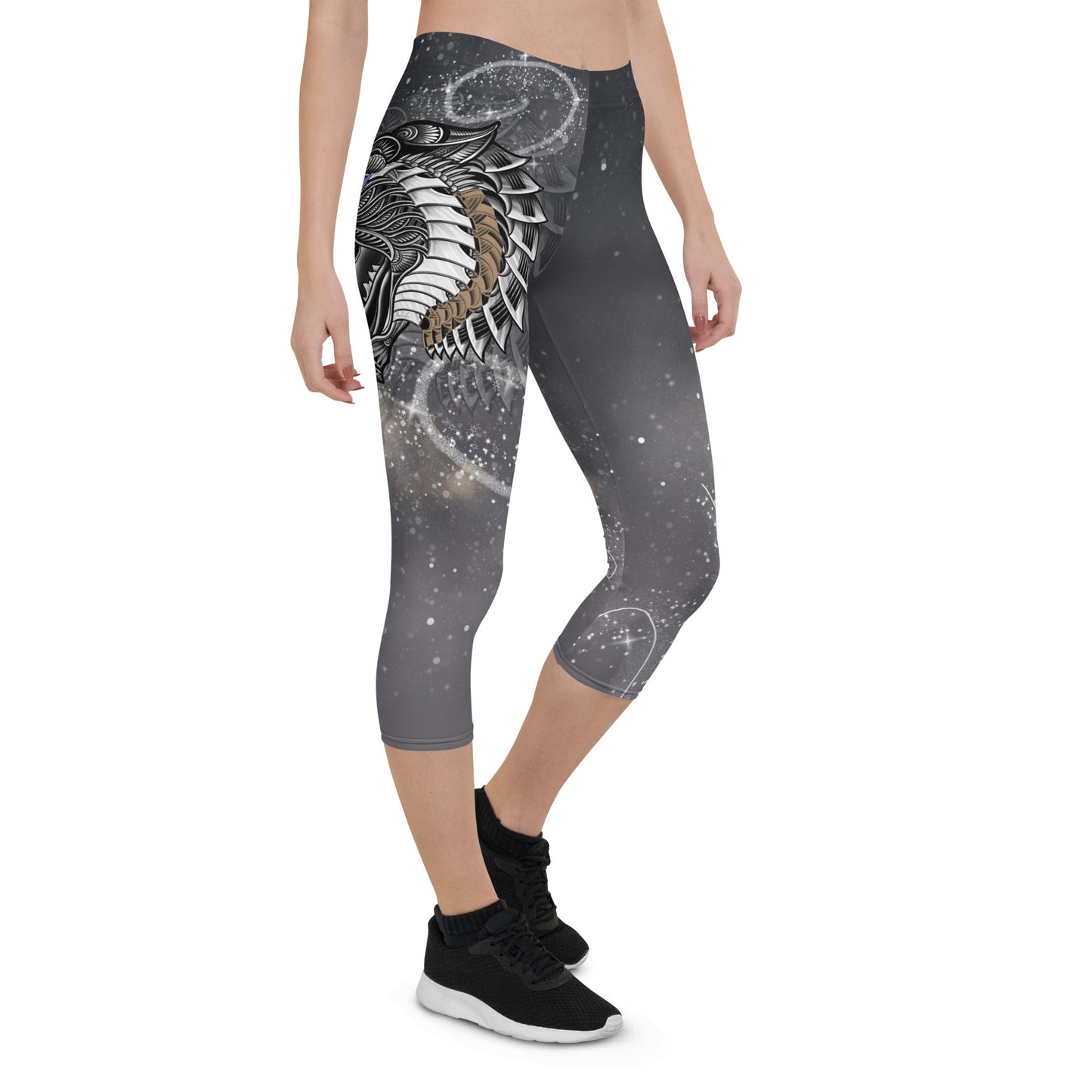 Tiger Print Capri Leggings