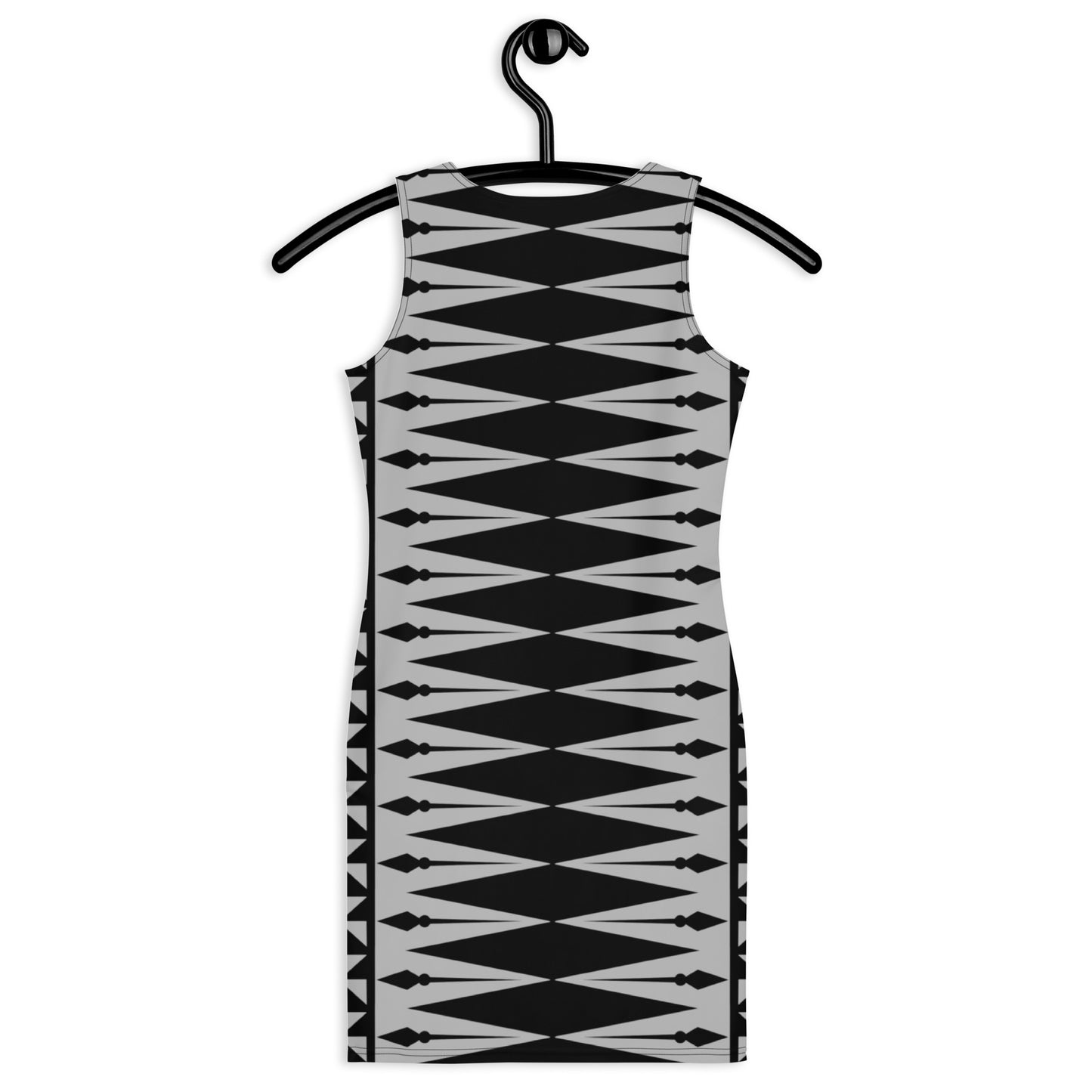 Black Dress with W&F style pattern