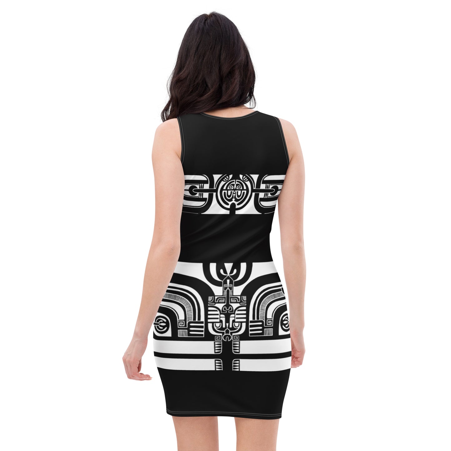 Black and White Patutiki Dress