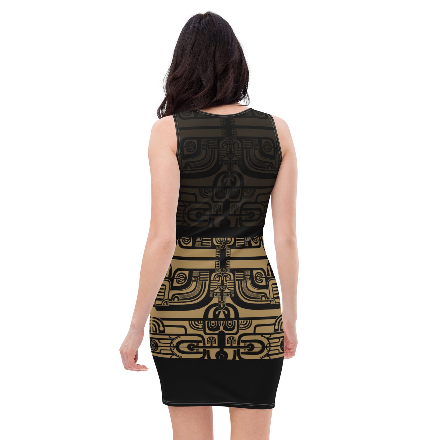 Black and Gold Patutiki Dress