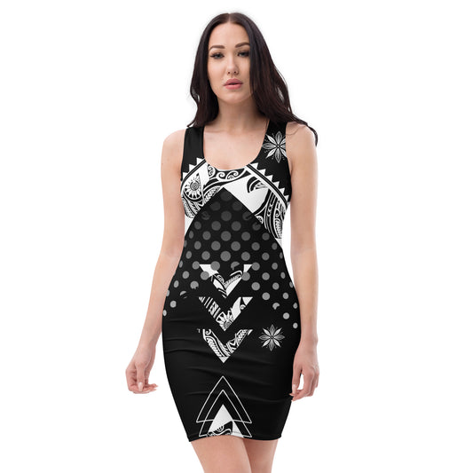 Polynesian Graphic Dress