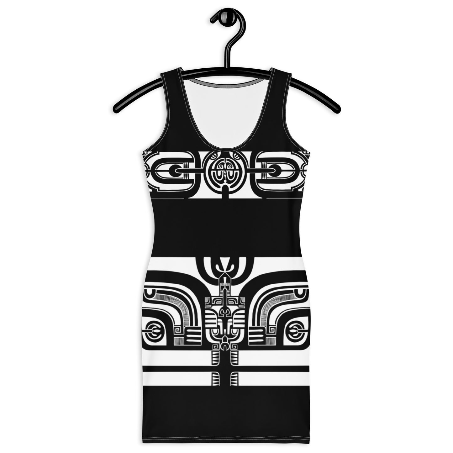 Black and White Patutiki Dress