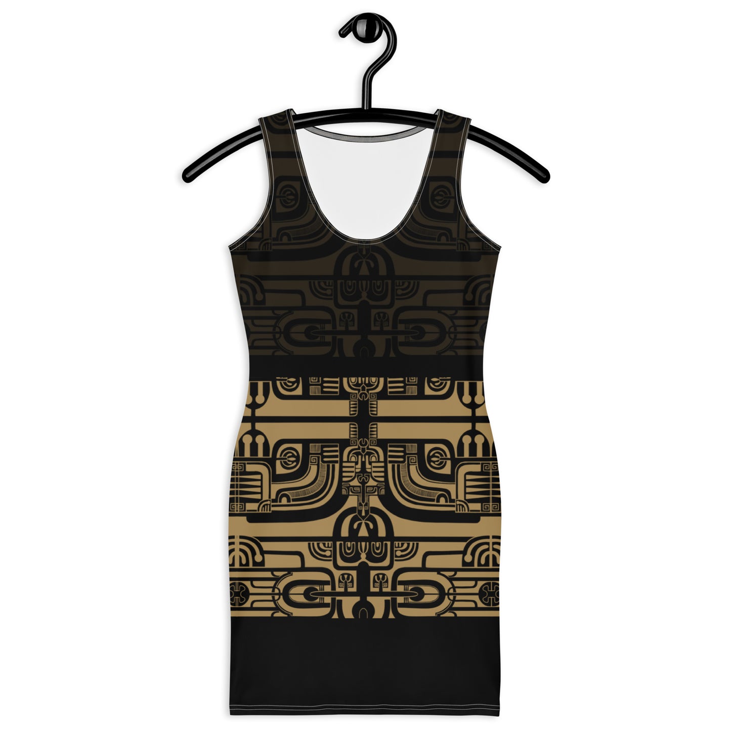 Black and Gold Patutiki Dress