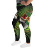 Plus Size Tropical Leggings with Woman's Face