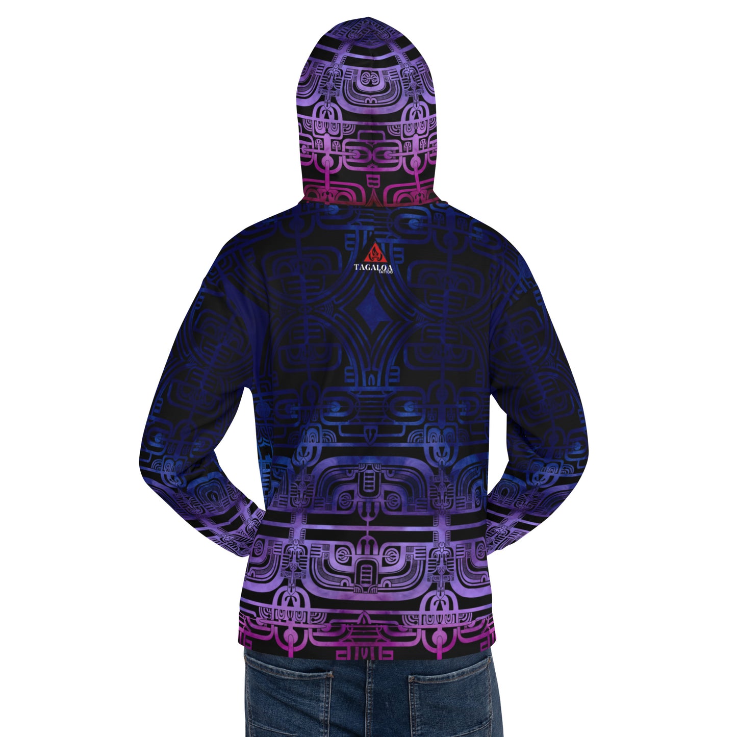 Purple Gradient Patutiki Hoodie