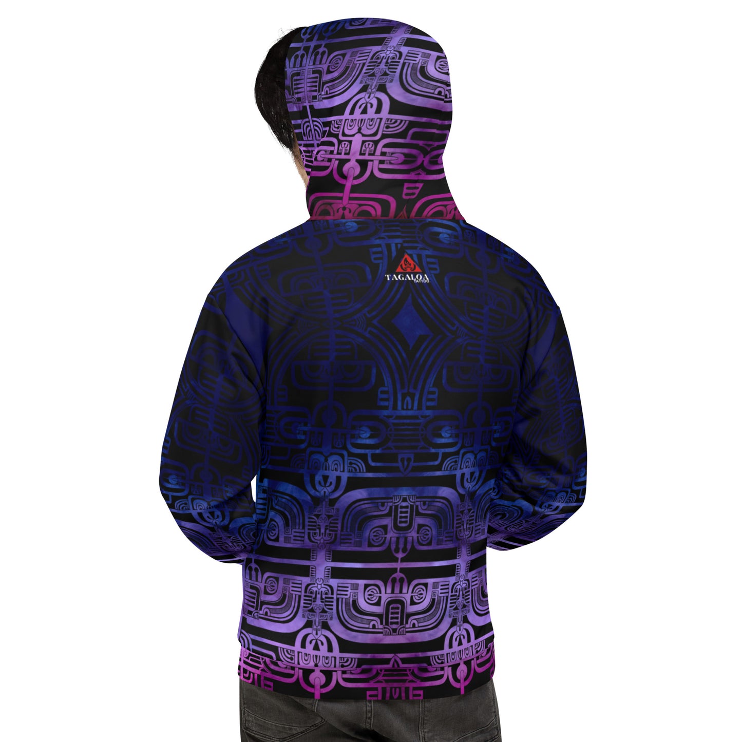 Purple Gradient Patutiki Hoodie