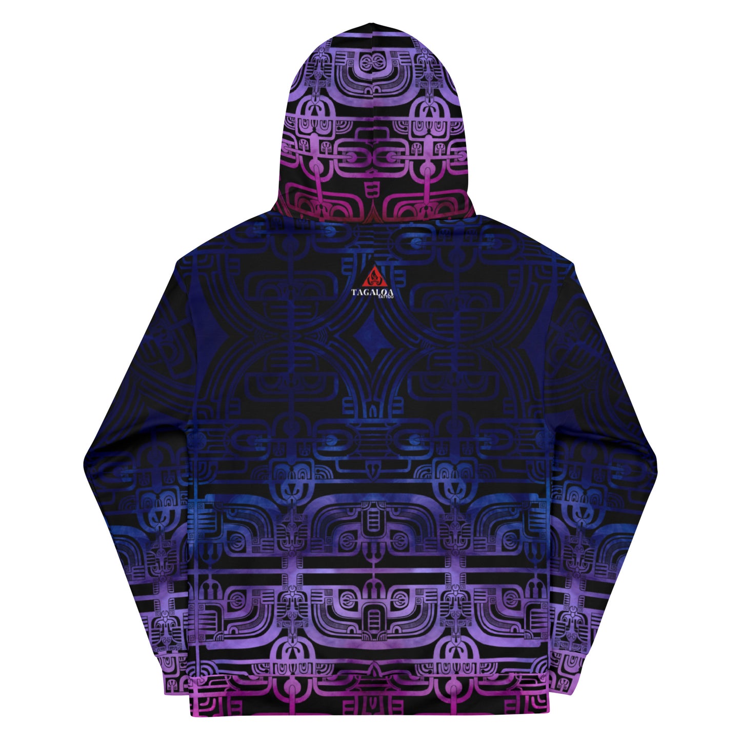 Purple Gradient Patutiki Hoodie