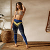 Gold Polynesian Graphic Yoga Leggings