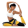 Polynesian Style Yellow Graphic Yoga Leggings