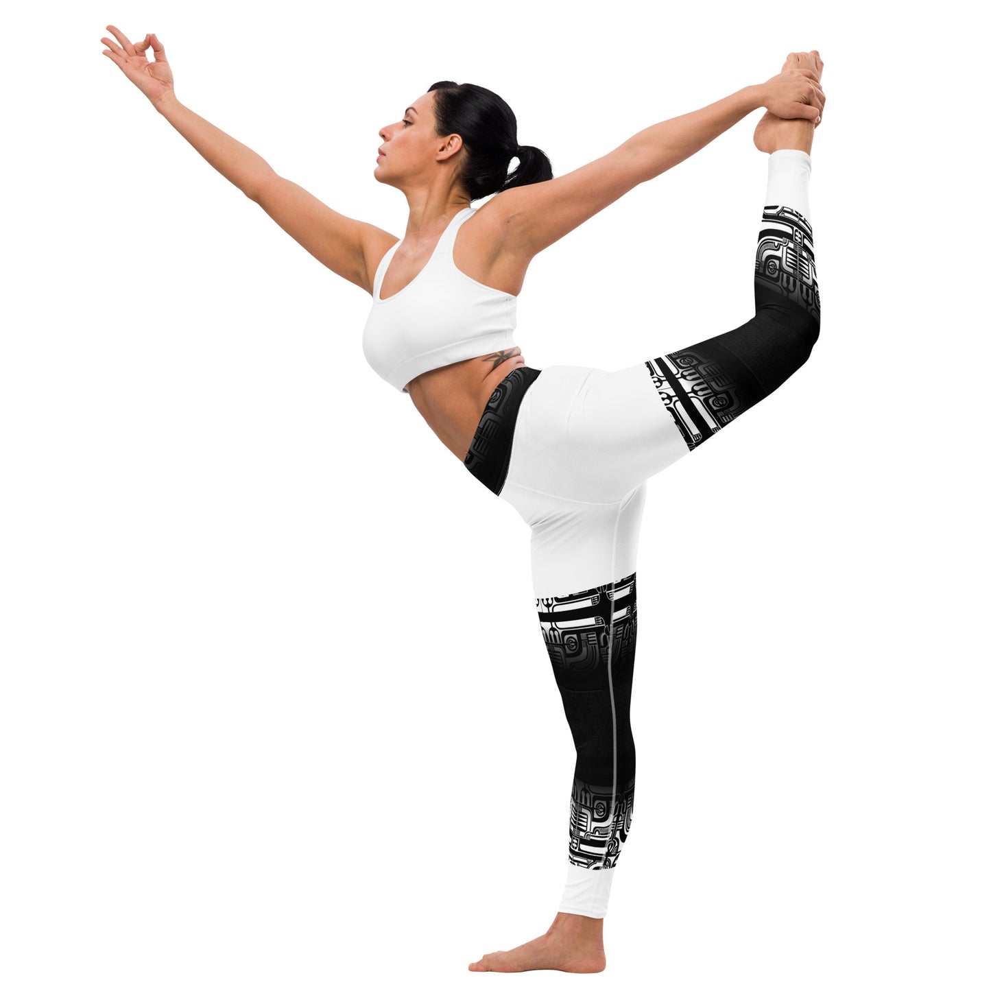 Black and White Yoga Leggings