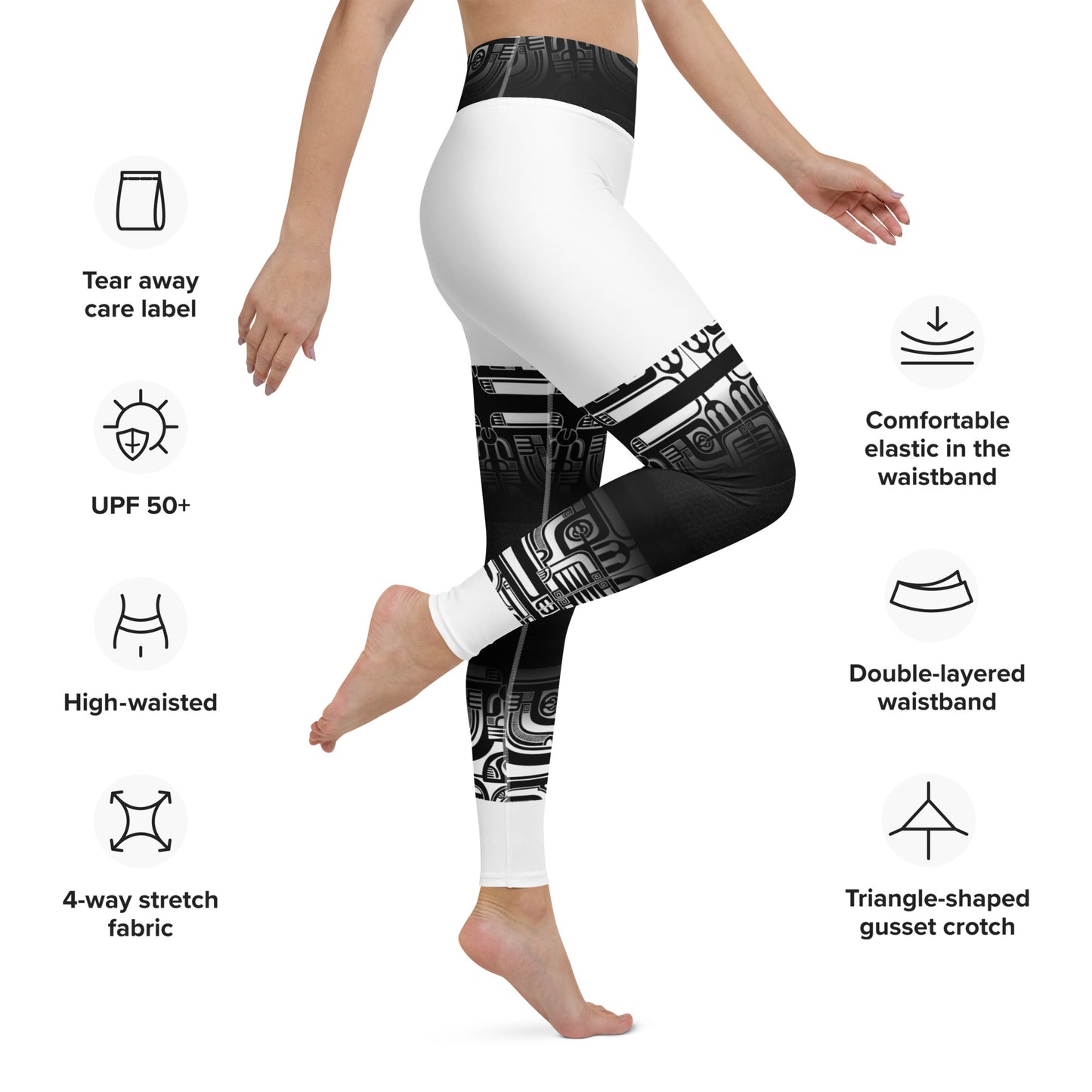 Black and White Yoga Leggings