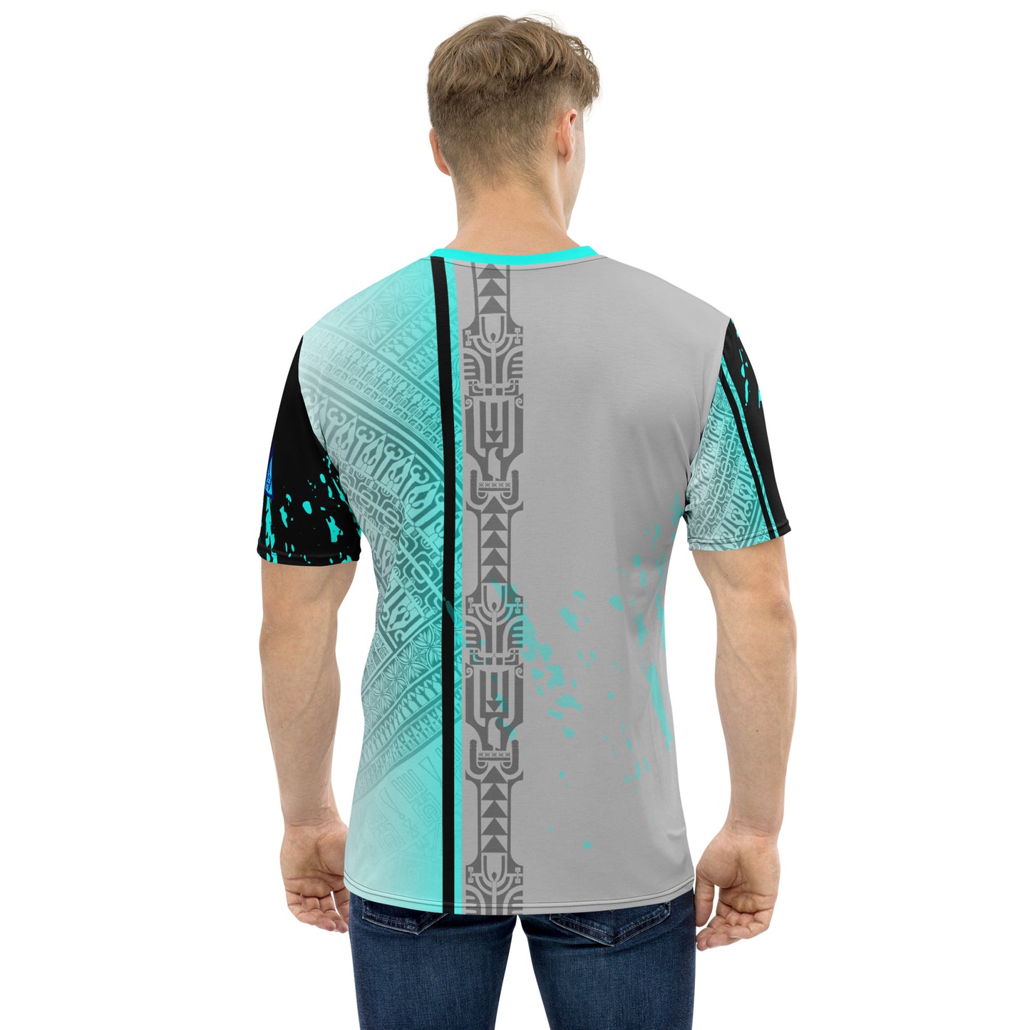 Edgy Tattoo Pattern Gradient Tee