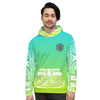 Tagaloa Tattoo Green and Yellow Gradient Hoodie