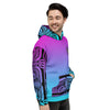 Purple Blue Patutiki Hoodie