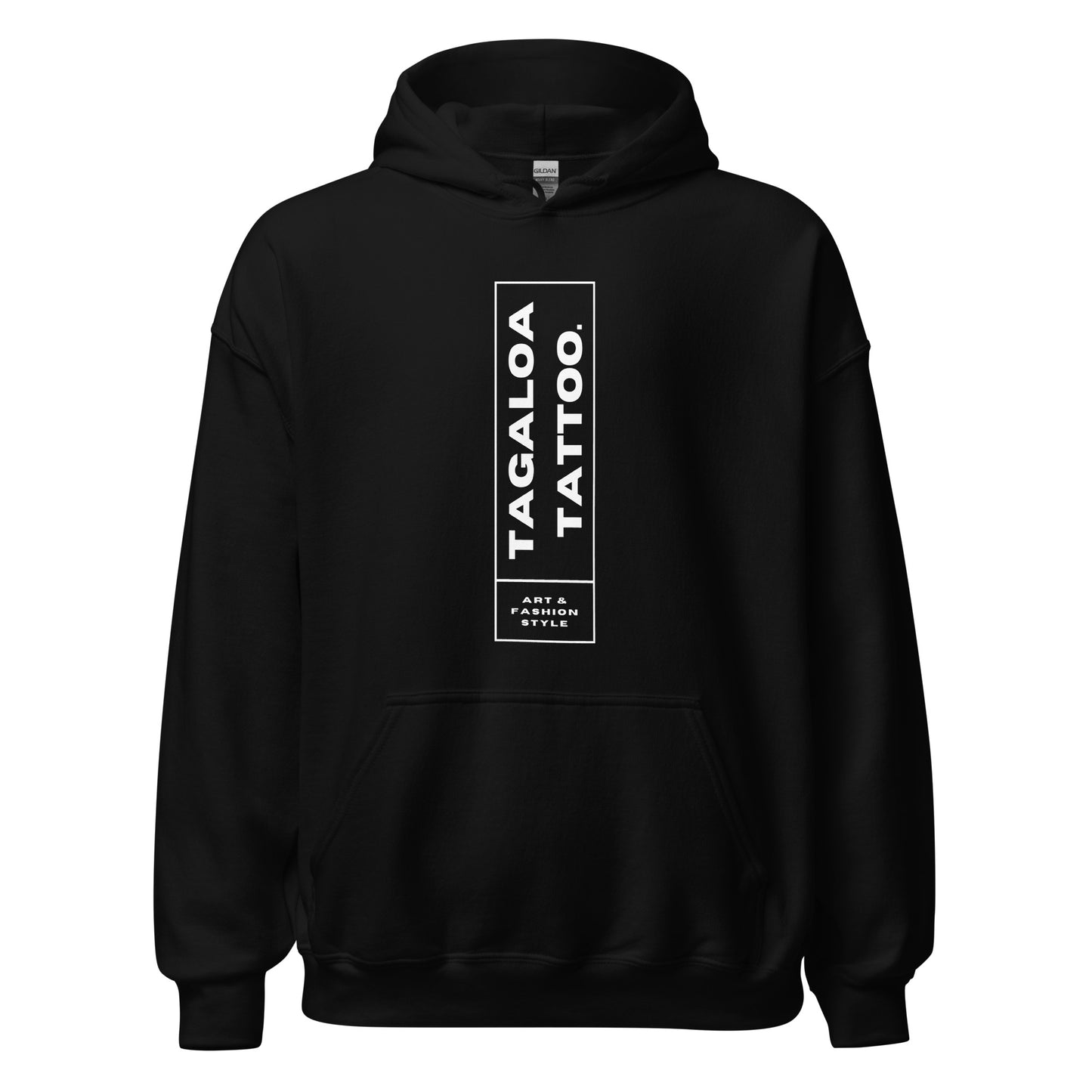 Eye-catching White Framed black Hoodie