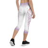 Flower and Tiki Capri Leggings