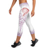 Flower and Tiki Capri Leggings