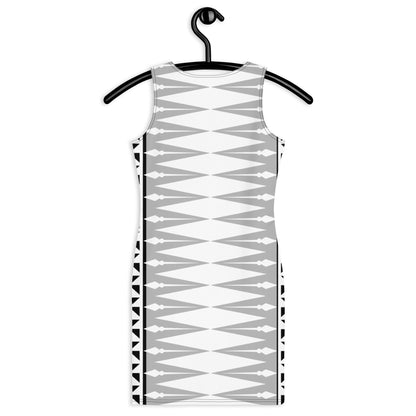 Dress with W&F style pattern 