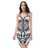 Polynesian Mix Tattoo inspired  Dress front
