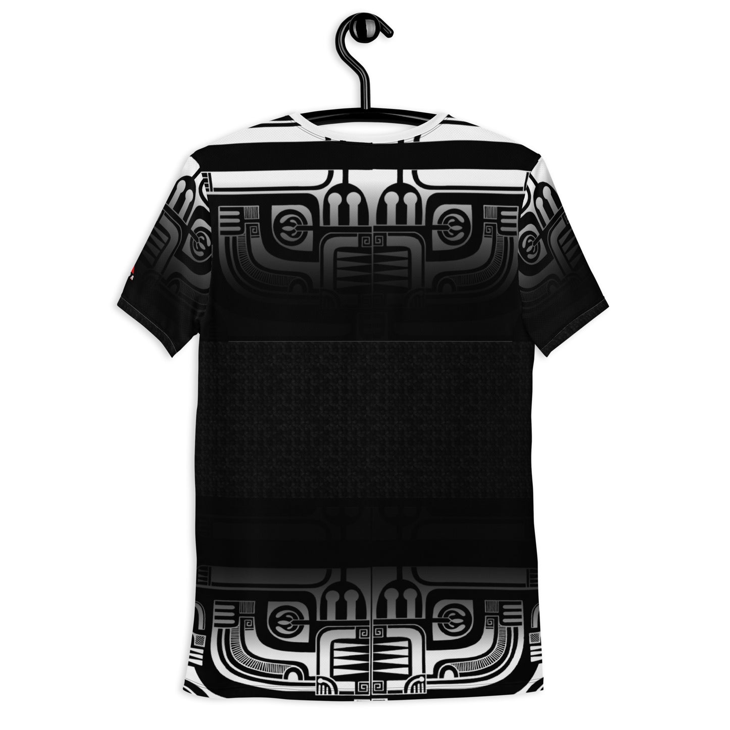 Patutiki Black and White Gradient Sport T-shirt