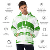 Polynesian Green Style Graphic Hoodie