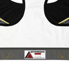 Grey Sports Bra with Gold Accent