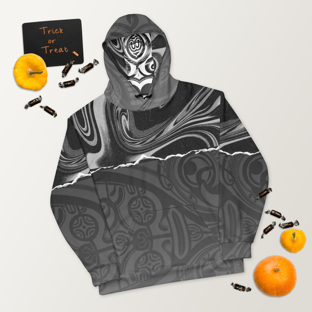 Marble and Tiki Hoodie