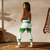 Polynesian Green Style Graphic Yoga Leggings
