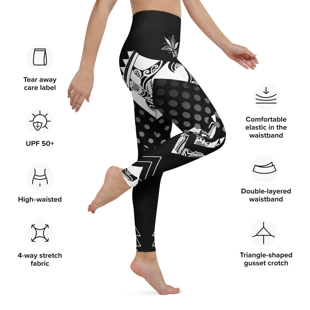 Polynesian Graphic Yoga Leggings