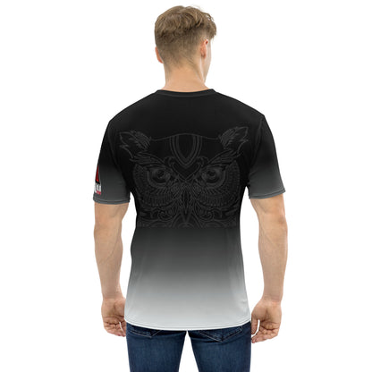 White Pacific-style tattoo design tee shirt on gray background with Tagaloa Tattoo logo on sleeve.