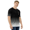 Men's black gradient t-shirt with Tagaloa Tattoo logo