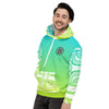 Tagaloa Tattoo Green and Yellow Gradient Hoodie