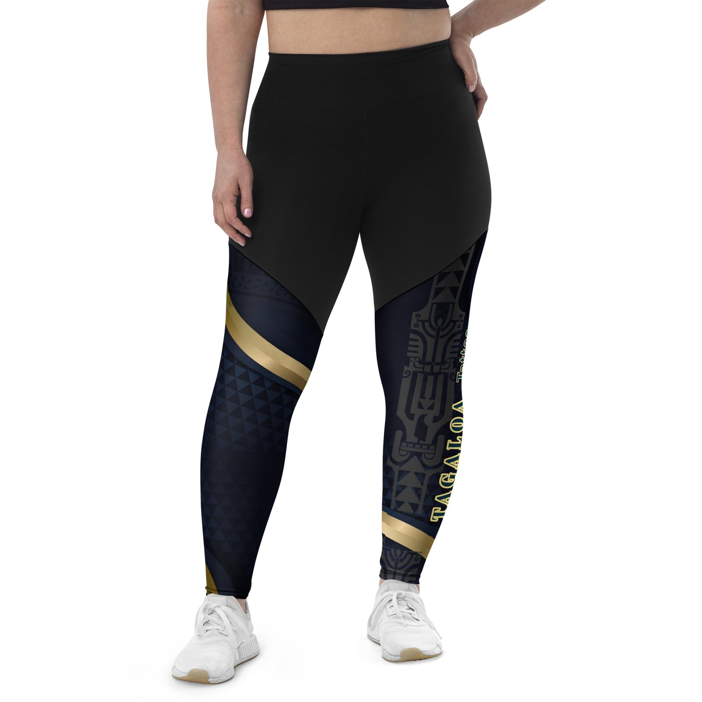 Polynesian-Inspired Sports Leggings