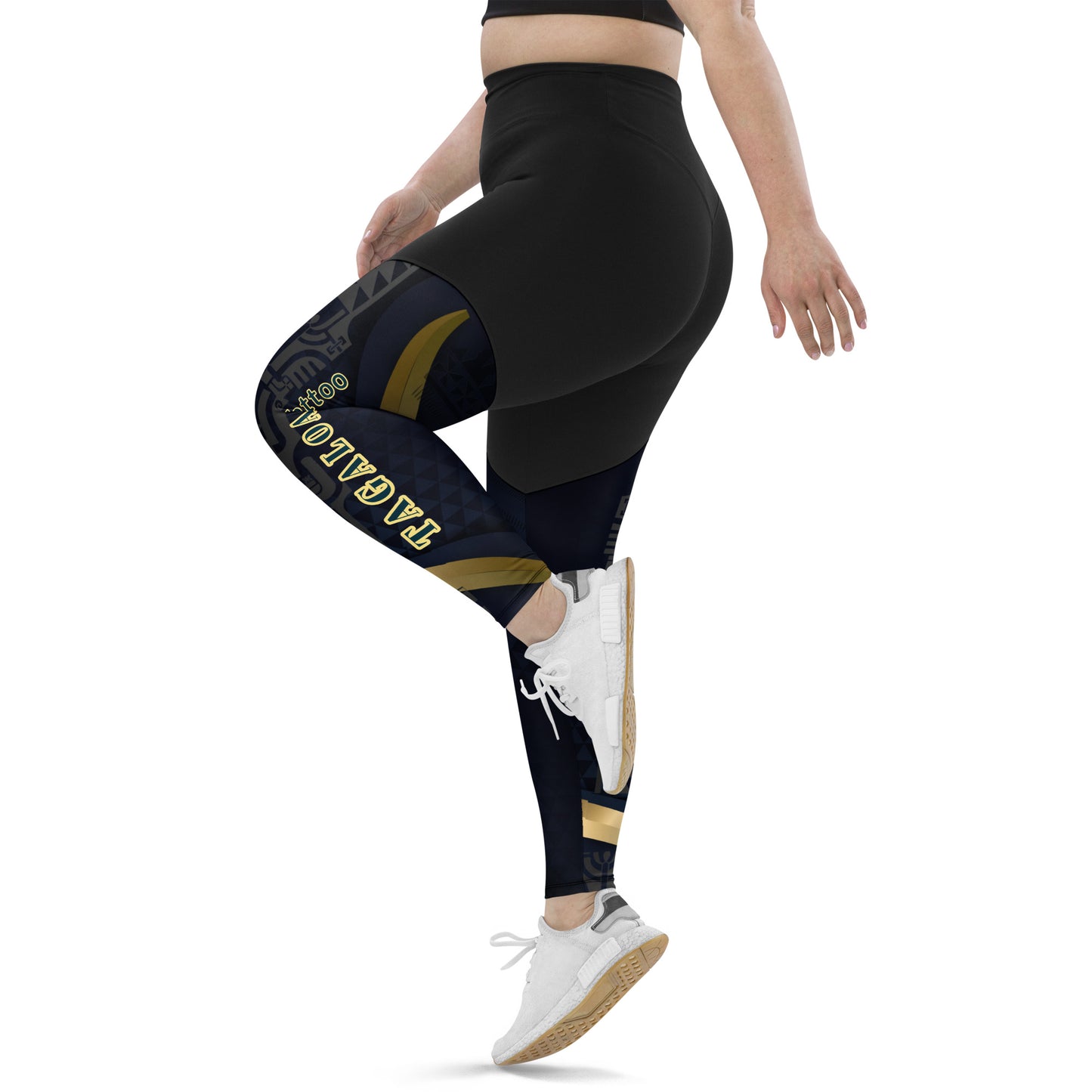 Polynesian-Inspired Sports Leggings