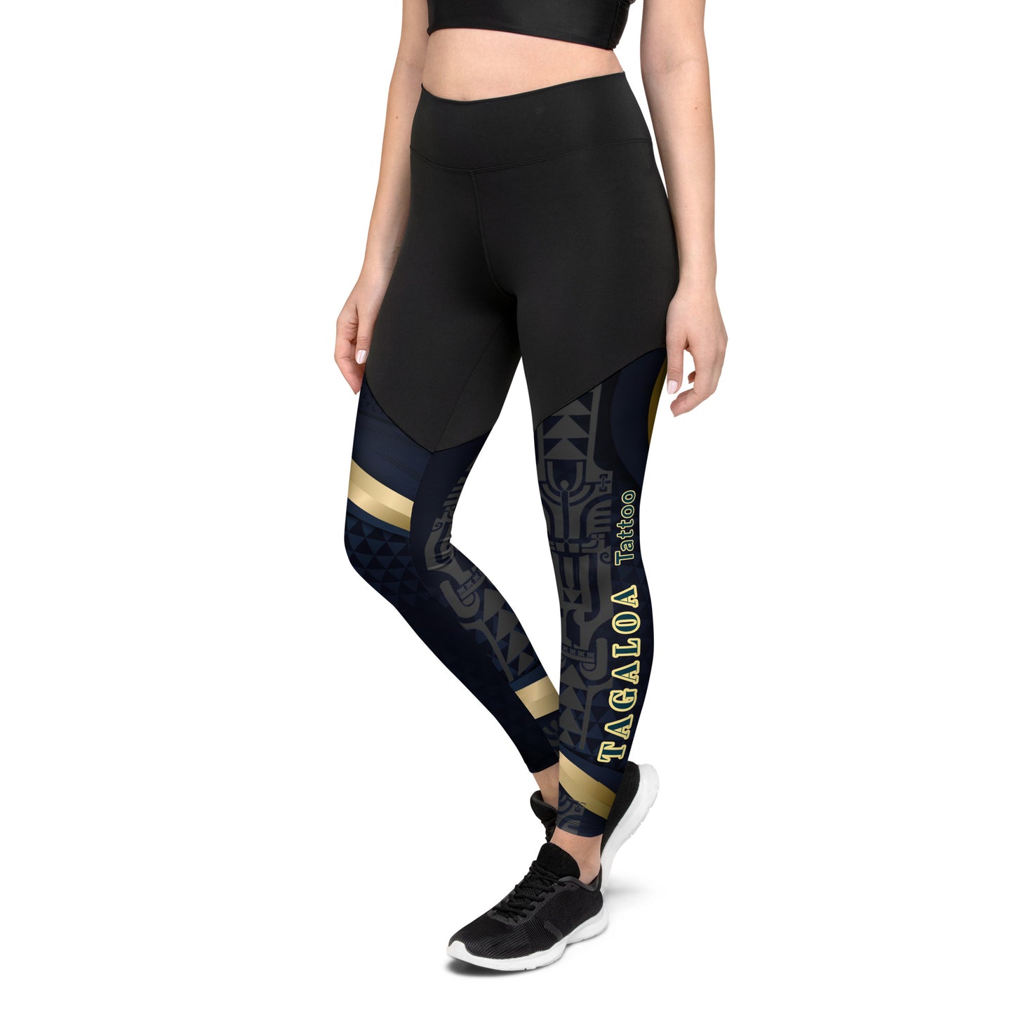 Polynesian-Inspired Sports Leggings