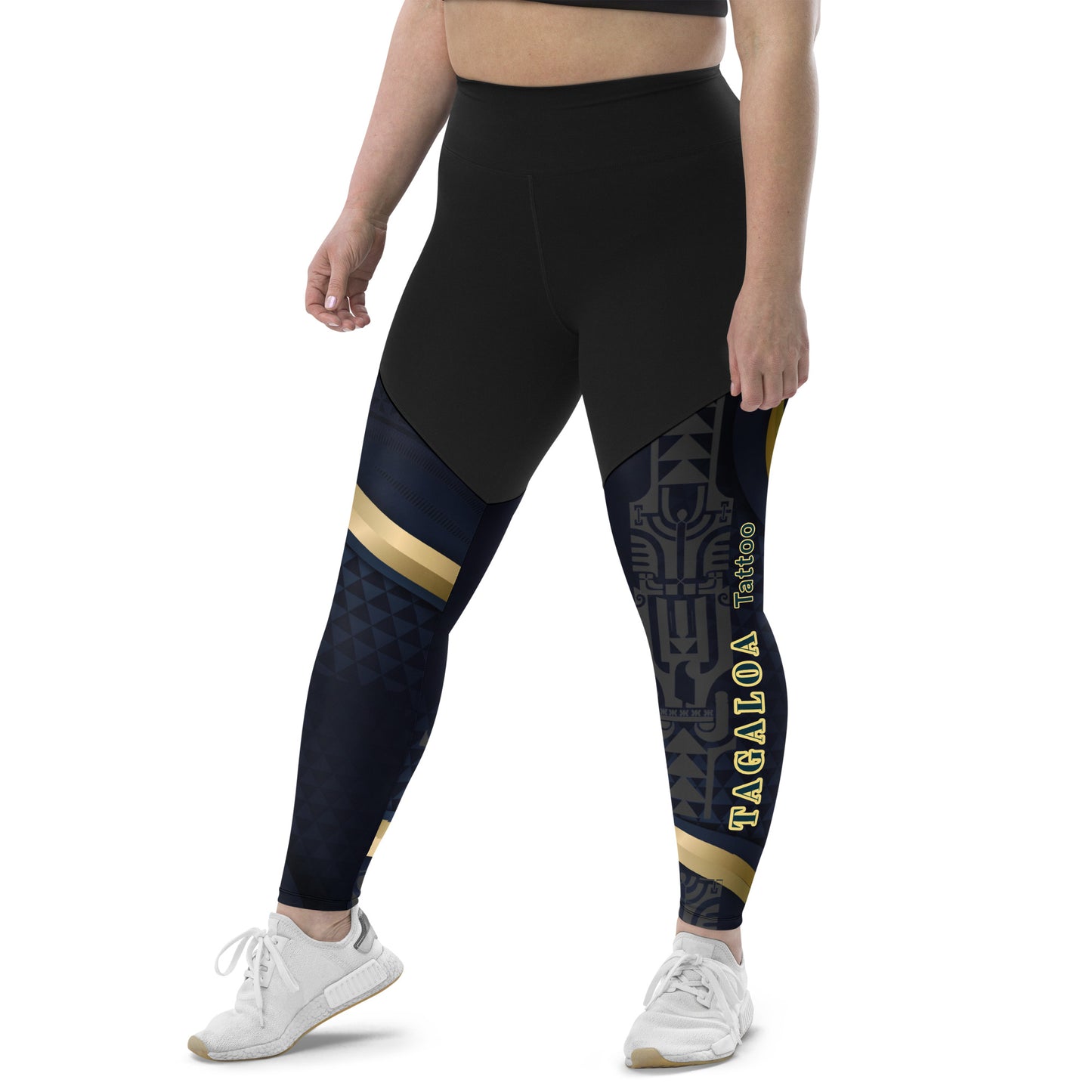 Polynesian-Inspired Sports Leggings