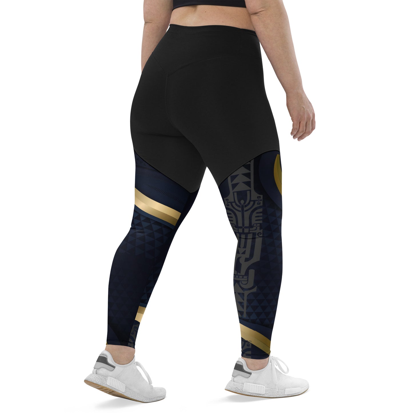 Polynesian-Inspired Sports Leggings