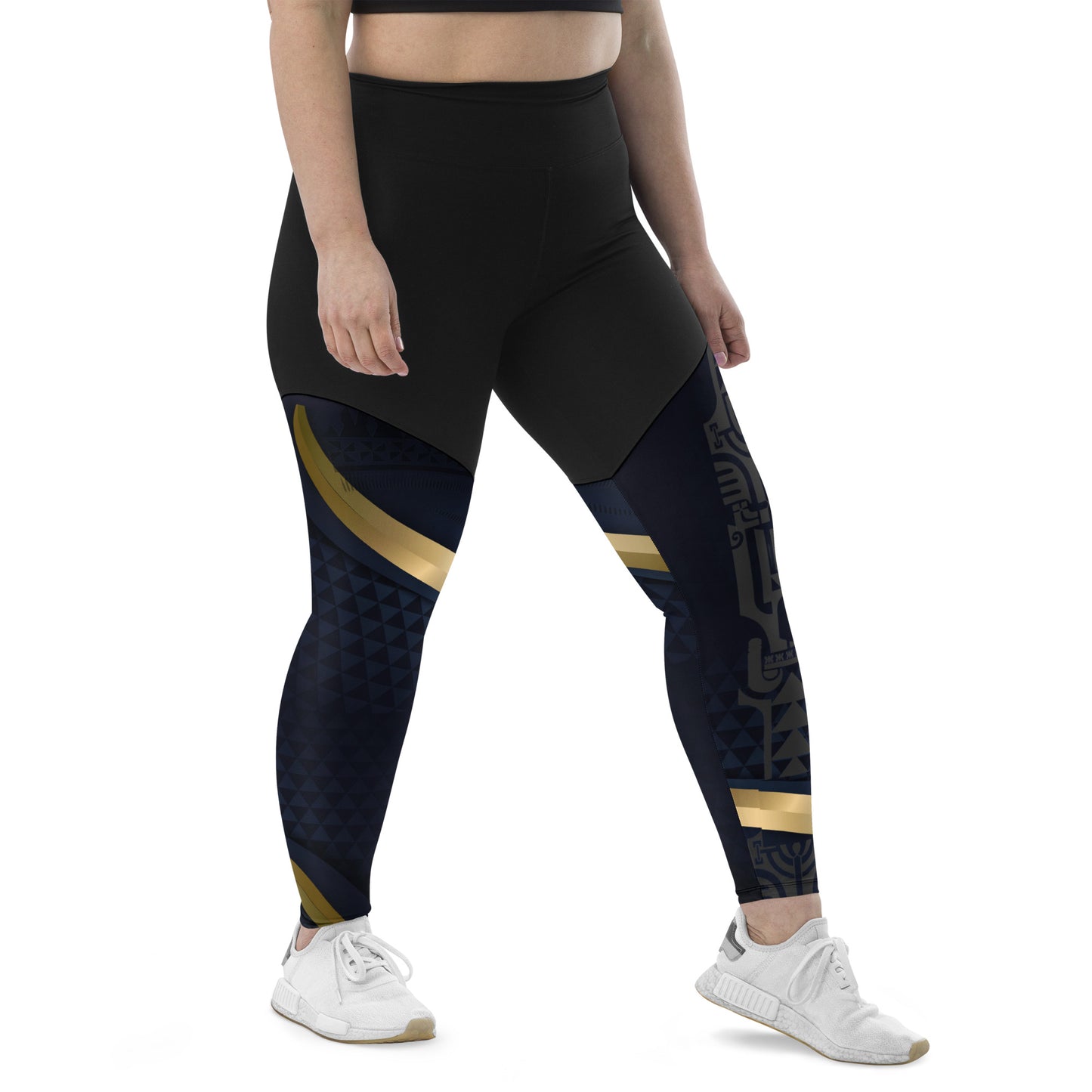 Polynesian-Inspired Sports Leggings