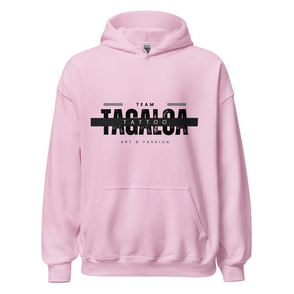 Unleash Your Style with Tagaloa Tattoo pink Hoodie