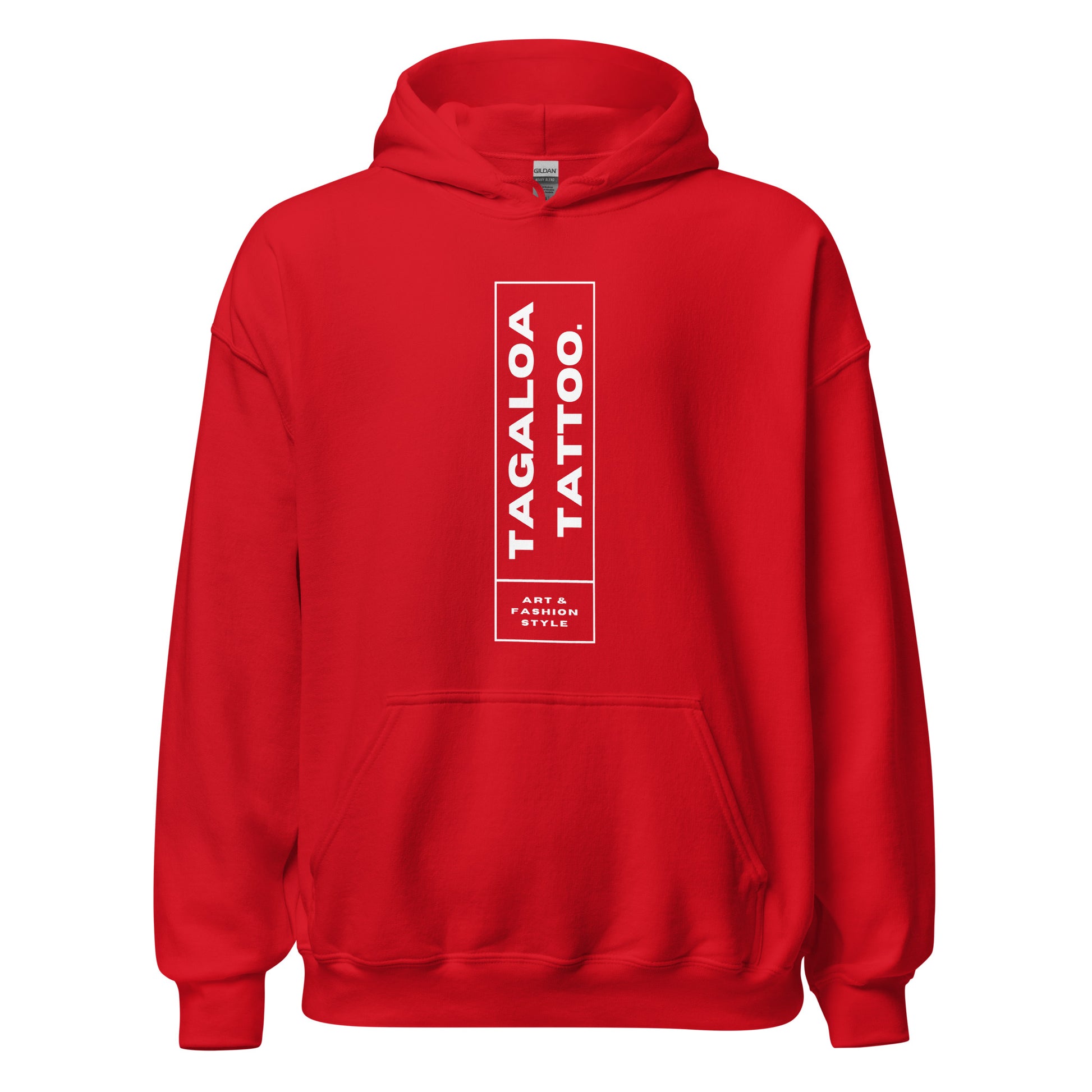 Eye-catching White Framed red Hoodie