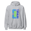 Blue and Green Pattern grey  Hoodie